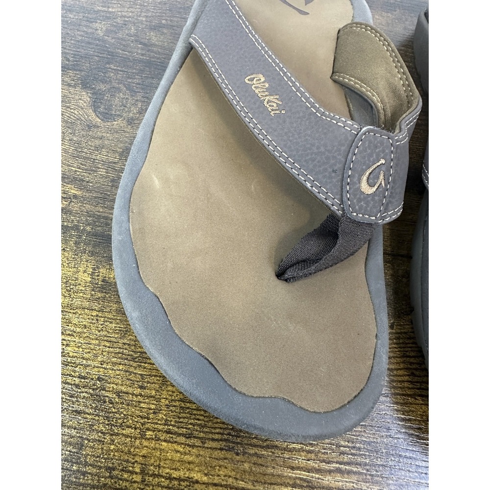 NWT Olukai Ohana Men's Best Selling Beach Comfort Sandals Size 9 Dark Java/Ray - Picture 5 of 13